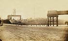 Storm damage to Jetty 1877 [Albumin print Goodman ]